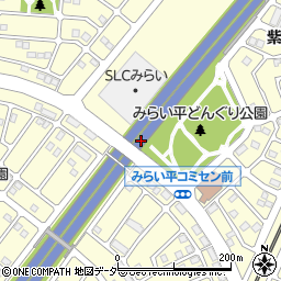 茨城県つくばみらい市紫峰ヶ丘周辺の地図