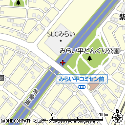 茨城県つくばみらい市紫峰ヶ丘周辺の地図