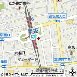 東松山警察署高坂駅前交番周辺の地図