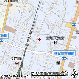 埼玉県秩父市上宮地町周辺の地図