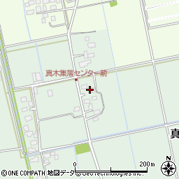 茨城県つくばみらい市真木343周辺の地図