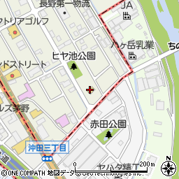ファミリーマート諏訪沖田二丁目店周辺の地図