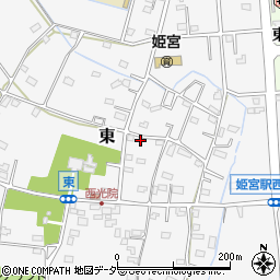 埼玉県南埼玉郡宮代町東415周辺の地図