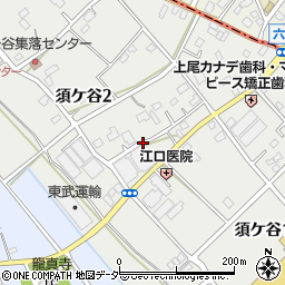 埼玉県上尾市須ケ谷周辺の地図