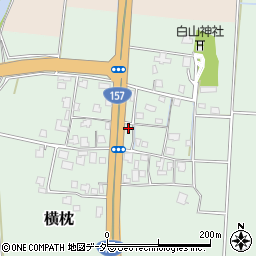 福井県大野市横枕22-23周辺の地図
