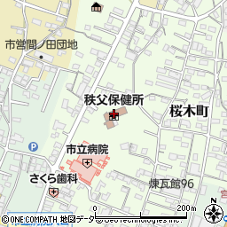埼玉県　秩父母子福祉センター周辺の地図