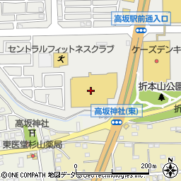 カインズ東松山高坂店周辺の地図