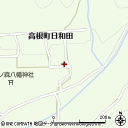 岐阜県高山市高根町日和田712周辺の地図