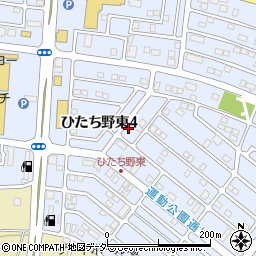茨城県牛久市ひたち野東4丁目24-12周辺の地図