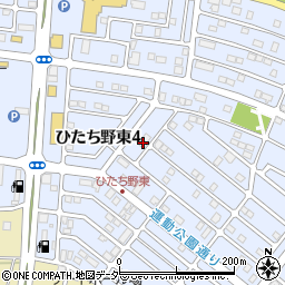 茨城県牛久市ひたち野東4丁目24-8周辺の地図