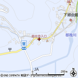 慈光寺入口周辺の地図
