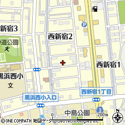 蓮田西新宿郵便局周辺の地図