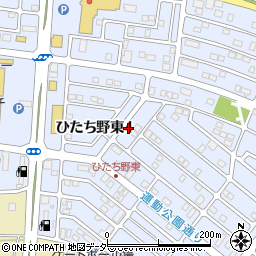 茨城県牛久市ひたち野東4丁目24-13周辺の地図