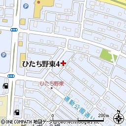 茨城県牛久市ひたち野東4丁目24周辺の地図