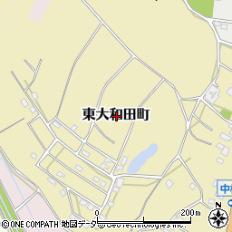 茨城県牛久市東大和田町周辺の地図