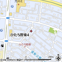 茨城県牛久市ひたち野東4丁目24-16周辺の地図