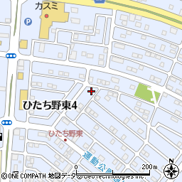 茨城県牛久市ひたち野東4丁目24-2周辺の地図