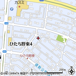 茨城県牛久市ひたち野東4丁目24-2周辺の地図