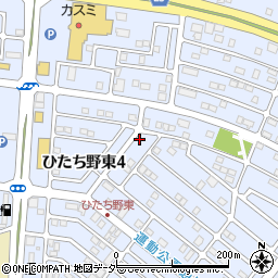 茨城県牛久市ひたち野東4丁目24-17周辺の地図