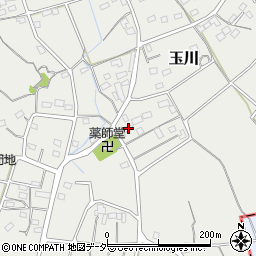 埼玉県比企郡ときがわ町玉川1880周辺の地図