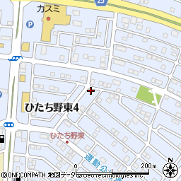 茨城県牛久市ひたち野東4丁目24-18周辺の地図