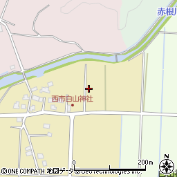 福井県大野市西市周辺の地図