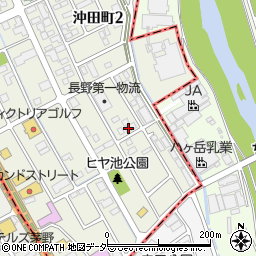 アフラック　募集代理店・日本ファミリー長野周辺の地図