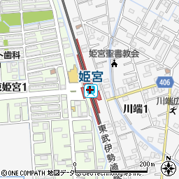 姫宮駅周辺の地図