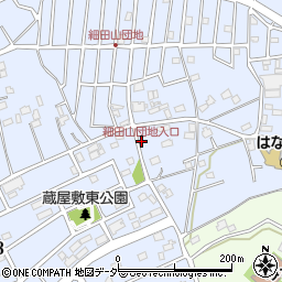 細田山団地入口周辺の地図