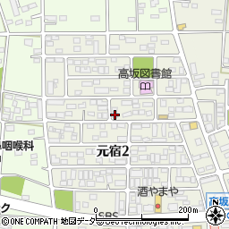 埼玉県東松山市元宿2丁目11-7周辺の地図