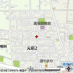 埼玉県東松山市元宿2丁目11-6周辺の地図