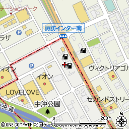 株式会社岐阜屋　諏訪インター給油所周辺の地図