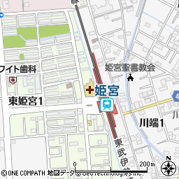 マルヤ姫宮店周辺の地図