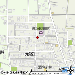 埼玉県東松山市元宿2丁目11-11周辺の地図