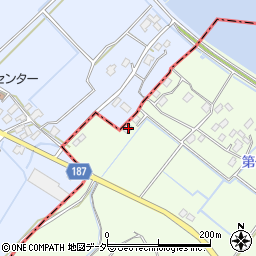 茨城県潮来市大賀12-2周辺の地図