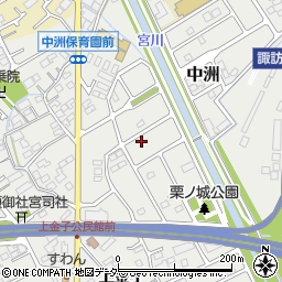 長野県諏訪市中洲2533周辺の地図