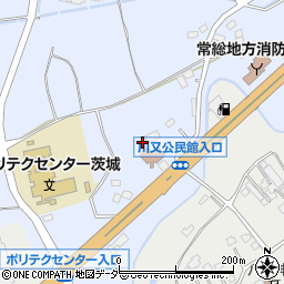茨城県常総市水海道高野町554周辺の地図