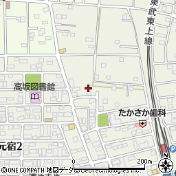 埼玉県東松山市元宿1丁目1-3周辺の地図