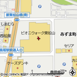 大戸屋ピオニウォーク東松山店周辺の地図