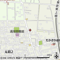埼玉県東松山市元宿1丁目1-9周辺の地図