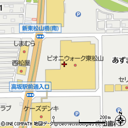 サンリペア　ピオニウォーク東松山店周辺の地図