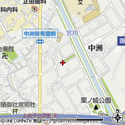 長野県諏訪市中洲上金子周辺の地図