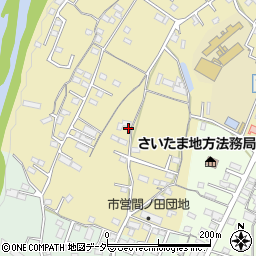 埼玉県秩父市金室町周辺の地図