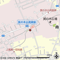 箕ノ木公民館周辺の地図