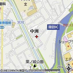 長野県諏訪市中洲2393周辺の地図