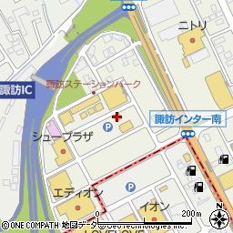 からあげセンター諏訪店周辺の地図