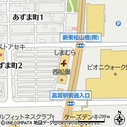ファッションセンターしまむら高坂店周辺の地図