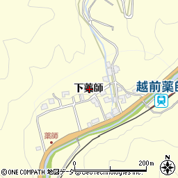 福井県福井市下薬師周辺の地図