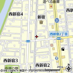 埼玉県蓮田市西新宿周辺の地図