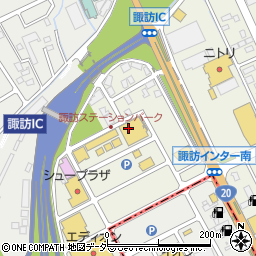 焼肉カルビ屋三夢諏訪ステーションパーク店周辺の地図